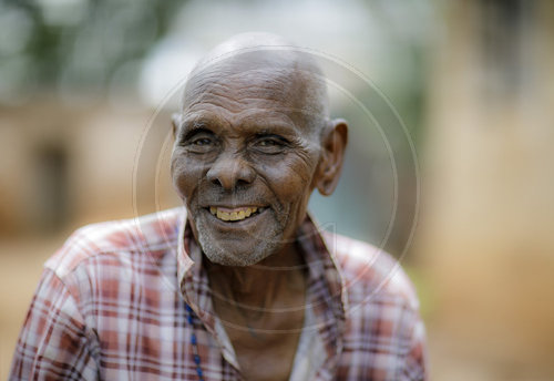 Alter Mann in Kenia