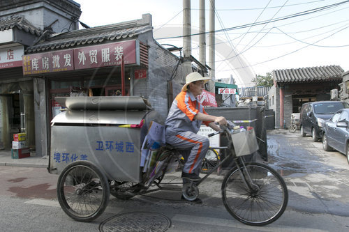 Altpapiersammler in Peking