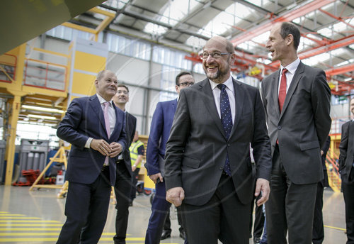 Martin Schulz besucht Airbus