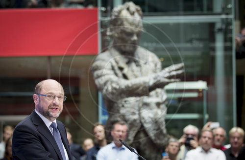 Martin Schulz im Willy-Brandt-Haus