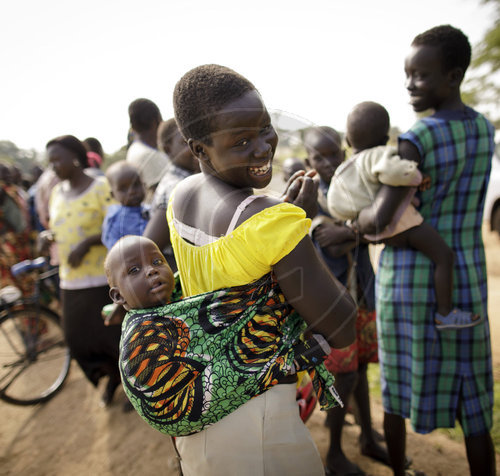 Fluechtlinge im Rhino Refugee Camp Settlement