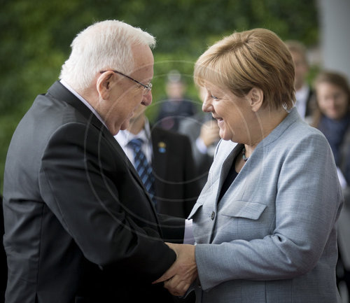 Angela Merkel und Reuven Rivlin