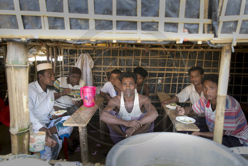 Fluechtlingslager Kutupalong, in dem Rohynga , die aus Myanmar vertrieben wurden, leben,