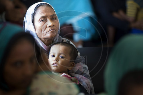 Fluechtlingslager Kutupalong, in dem Rohynga , die aus Myanmar vertrieben wurden, leben,