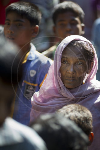 Fluechtlingslager Kutupalong, in dem Rohynga , die aus Myanmar vertrieben wurden, leben,