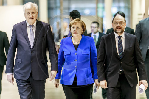 Ergebnis der Sondierungsgespraeche zwischen SPD, CDU und CSU