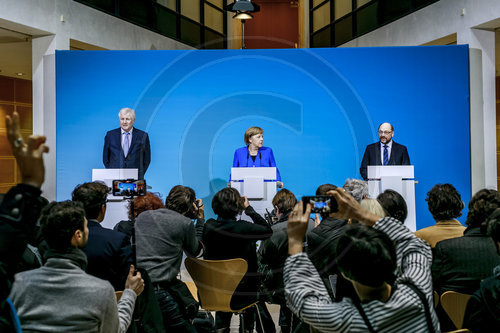 Ergebnis der Sondierungsgespraeche zwischen SPD, CDU und CSU