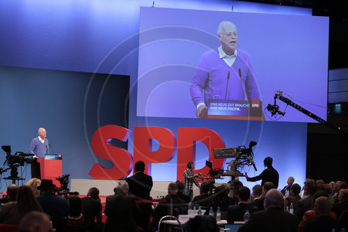 SPD Parteitag zur Abstimmung ueber Koalitionsverhandlungen