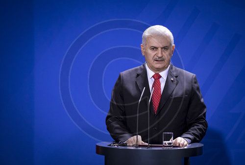 Merkel empfaengt tuerkischen Ministerpraesidenten Yildirim