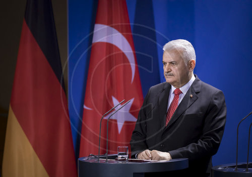 Merkel empfaengt tuerkischen Ministerpraesidenten Yildirim