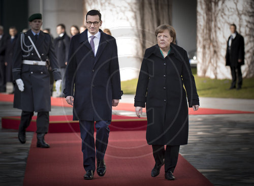 Merkel empfaengt polnischen Ministerpraesidenten Mateusz Morawiecki