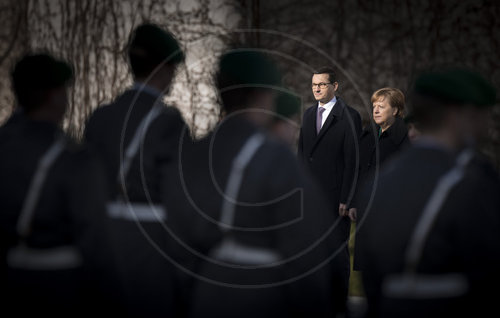 Merkel empfaengt polnischen Ministerpraesidenten Mateusz Morawiecki