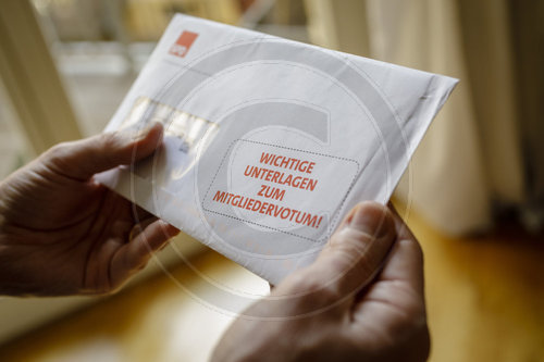 Wahlunterlagen zum Mitgliedervotum der SPD