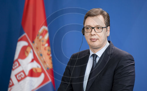 Merkel empfaengt serbischen Staatspraesidenten Vucic