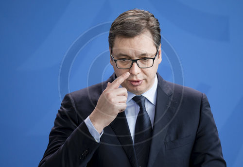 Merkel empfaengt serbischen Staatspraesidenten Vucic