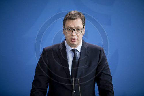 Merkel empfaengt serbischen Staatspraesidenten Vucic