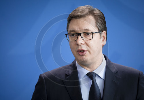 Merkel empfaengt serbischen Staatspraesidenten Vucic