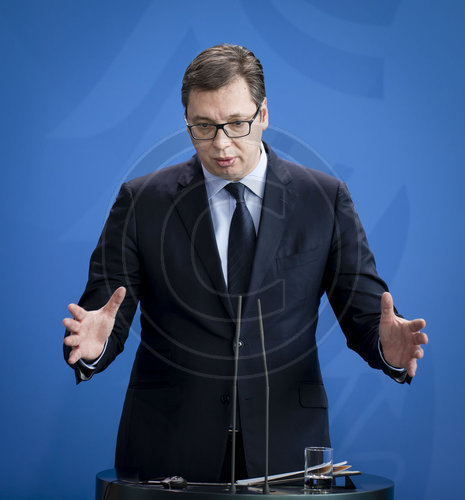 Merkel empfaengt serbischen Staatspraesidenten Vucic