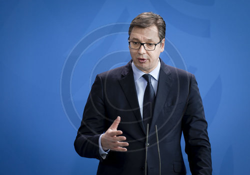 Merkel empfaengt serbischen Staatspraesidenten Vucic