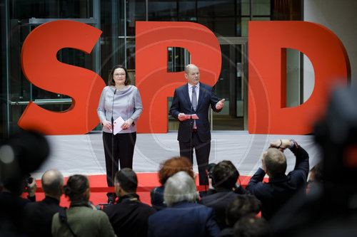 SPD stellt zukuenftige Kabinettsmitglieder vor