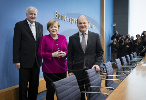 Pressekonferenz zum Koalitionsvertrag