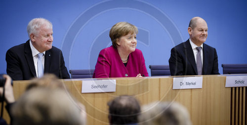 Pressekonferenz zum Koalitionsvertrag