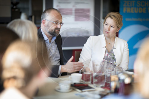 BM Giffey besucht die Buergerstiftung Barnim-Uckermark