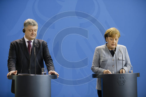 Merkel, Poroschenko