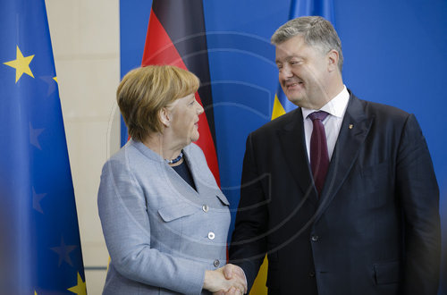 Merkel, Poroschenko