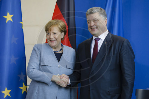 Angela Merkel, Petro Poroschenko