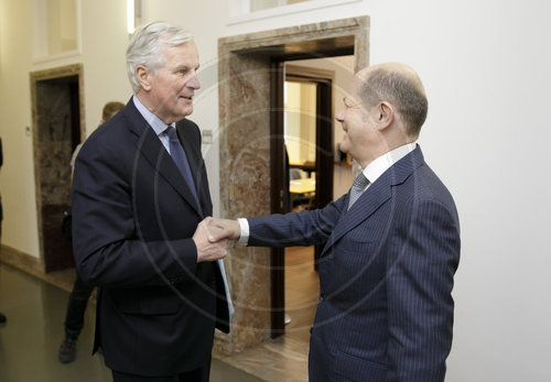 BM Olaf Scholz mit Michel Barnier