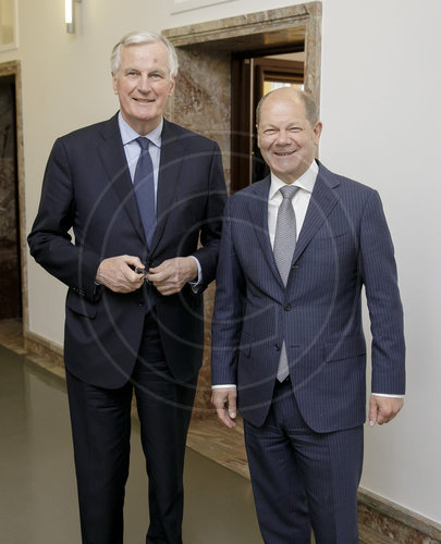 BM Olaf Scholz mit Michel Barnier