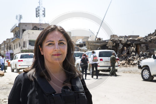 Duizen Tekkal, Journalistin in der Altstadt von Mosul, 24.04.2018