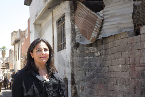 Duizen Tekkal, Journalistin in der Altstadt von Mosul, 24.04.2018