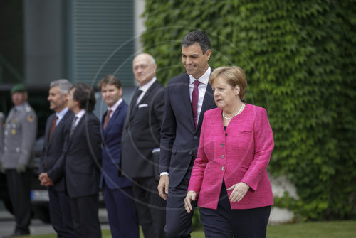 Merkel empfaengt spanischen Ministerpraesidenten Pedro Sanchez