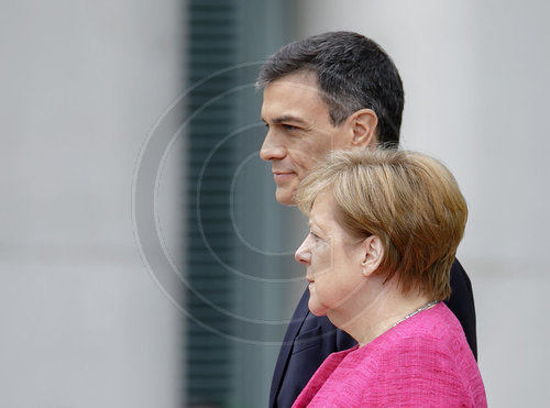 Merkel empfaengt spanischen Ministerpraesidenten Pedro Sanchez