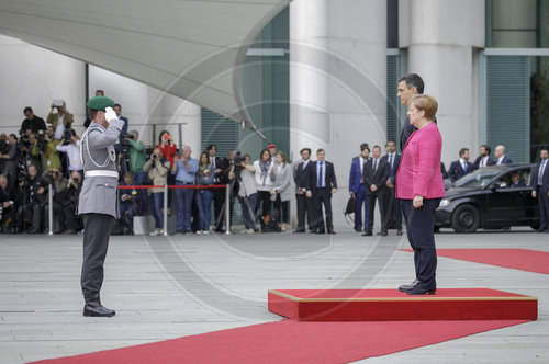 Merkel empfaengt spanischen Ministerpraesidenten Pedro Sanchez