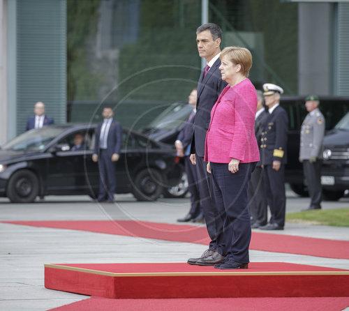 Merkel empfaengt spanischen Ministerpraesidenten Pedro Sanchez