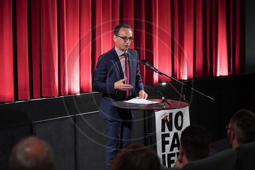Bundesaussenminister Heiko Maas, SPD, auf dem juedischen Filmfestival in Berlin