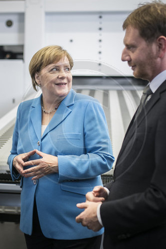 Angela Merkel und Michael Kretschmer in Sachsen