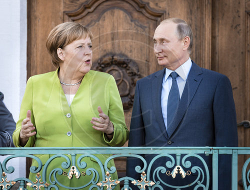 Merkel empfaengt Praesident Putin