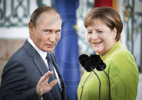 Merkel empfaengt Praesident Putin