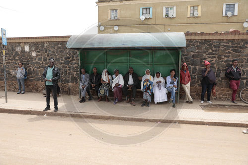 Strassenszene in Asmara in Eritrea