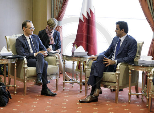 BM Maas trifft Emir von Katar
