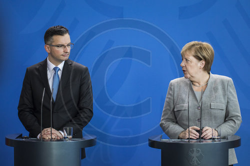 Angela Merkel trifft Marjan Sarec