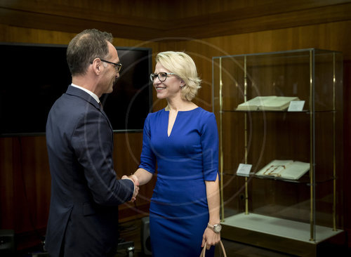BM Maas trifft Aurelia Frick, Aussenministerin von Lichtenstein