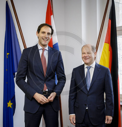 BM Scholz trifft Finanzminister aus den Niederlanden
