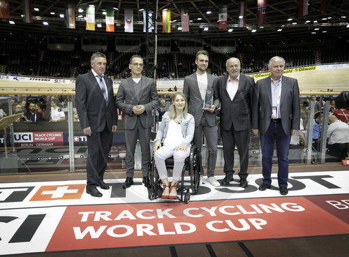 BM Maas besucht den Bahnrad-Weltcup in Berlin