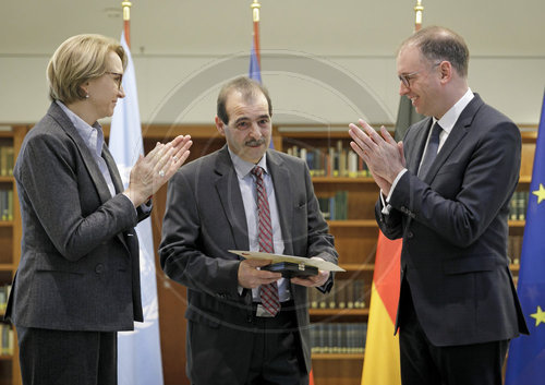 Verleihung des Deutsch-Franzoesischen Preises fuer _Menschenrechte_