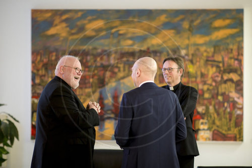 BM Scholzu trifft Kardinal Marx und Praelat Juesten